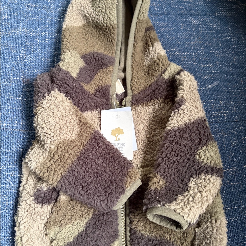 Tucker + Tate Brown and Tan Sherpa Jacket